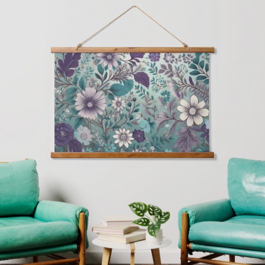 in Paarse muur opknoping Hangend Wandkleed (Woonkamer)