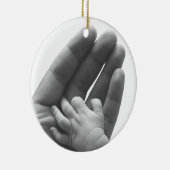 In papa's hand keramisch ornament (Rechts)