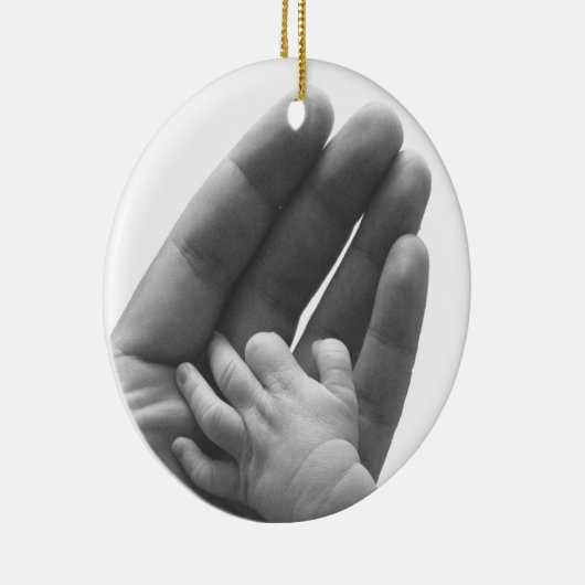 In papa's hand keramisch ornament (Rechts)