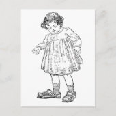 In papa's schoenen briefkaart (Voorkant)