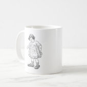 In papa's schoenen koffiemok (Voorkant links)