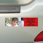 "" IN PARDISE KAN DE ANGELS JE VERLENEN" ... BUMPERSTICKER (Op auto)