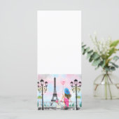  in Parijs Menu met Eiffeltoren (Staand voorkant)