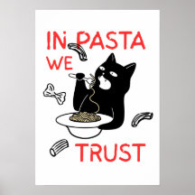 In Pasta We Trust – Grappige Kattenliefhebber