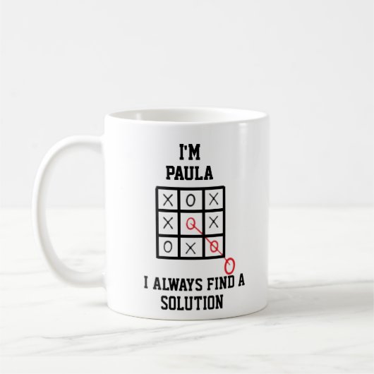 In Paula vind ik altijd een oplossing mok (Links)