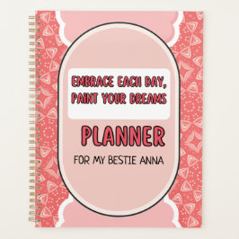  in Peach Elegant Planner