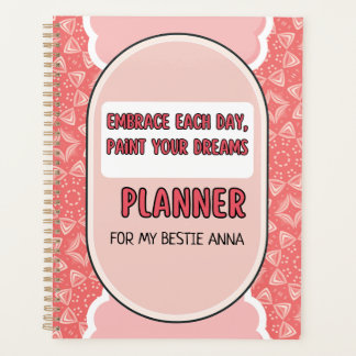  in Peach Elegant Planner