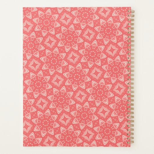  in Peach Elegant Planner (Achterkant)