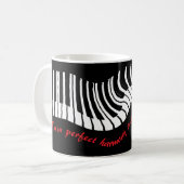 In perfect harmony – piano design coffee mug koffiemok (Voorkant links)
