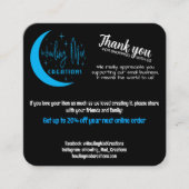 In-persoon korting Kaarten Vierkante Visitekaartje (Voorkant)