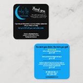 In-persoon korting Kaarten Vierkante Visitekaartje (Voorkant / Achterkant)