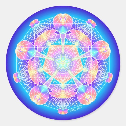 in-PHI-Knit Ronde Sticker (Voorkant)