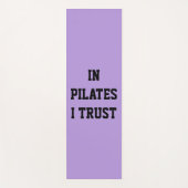 In Pilates I Trust Lavendel Oefenmat Yogamat (Voorkant)