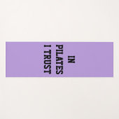 In Pilates I Trust Lavendel Oefenmat Yogamat (Voorkant (horizontaal))