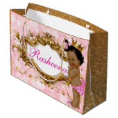  in Pink African Princess Pink & Gold Groot Cadeauzakje (Achterkant Gekanteld)