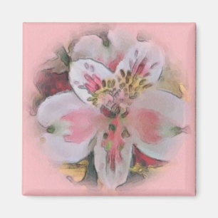  in Pink Floral Bouquet Magnet