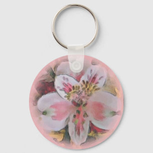 in Pink Floral Bouquet Sleutelhanger