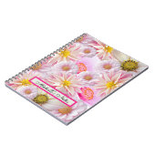 in Pink Floral Notitieboek (Linkerzijde)