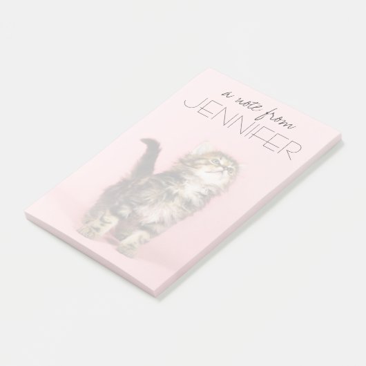  in Pink Kitten Post-it® Notes (Schuin)