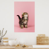  in Pink Kitten Poster (Keuken)
