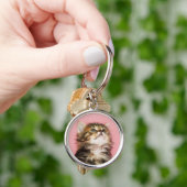  in Pink Kitten Sleutelhanger (Hand)