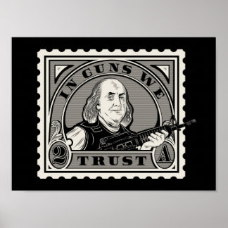 "In Pistolen vertrouwen we" Poster