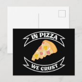 In Pizza gooien we grappig Briefkaart (Voorkant / Achterkant)
