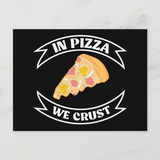 In Pizza gooien we grappig Briefkaart (Voorkant)