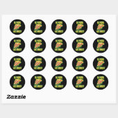 In Pizza hebben we het roest Ronde Sticker (Vel)