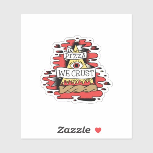 In Pizza hebben we het roest Sticker (Vel)