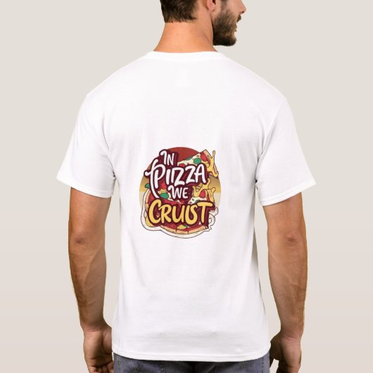 In Pizza hebben we het roest T-shirt (Achterkant)