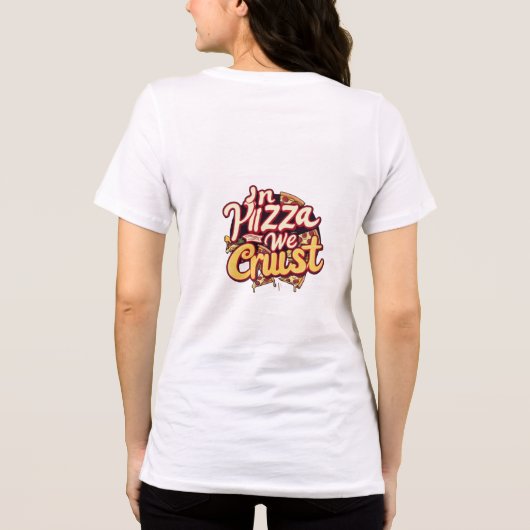 In Pizza hebben we het roest Tri-Blend Shirt (Achterkant)