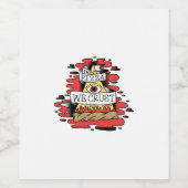 In Pizza hebben we het roest Wijn Etiket (Enkel label)