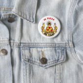In Pizza vertrouwen we Ronde Button 5,7 Cm (In situ)