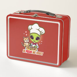 In Pizza We Trust Alien Chef Art
