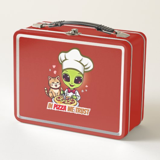 In Pizza We Trust Alien Chef Art (Voorkant)
