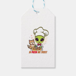 In Pizza We Trust Alien Chef Art Cadeaulabel