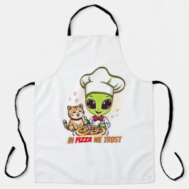 In Pizza We Trust Alien Chef Art Schort