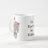 In plaats daarvan de Mok van de Ridderpaarden (Voorkant links)