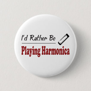 In plaats daarvan Harmonica afspelen Ronde Button 5,7 Cm