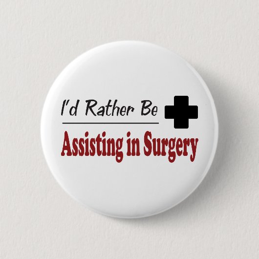 In plaats daarvan hulp bij chirurgie ronde button 5,7 cm (Voorkant)