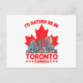 In plaats daarvan in Toronto Canada Skyline Quote Briefkaart (Voorkant)