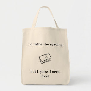 In plaats daarvan lezen tote bag