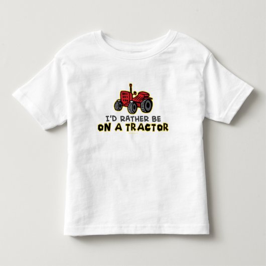 In plaats daarvan op een trekker kinder shirts (Voorkant)