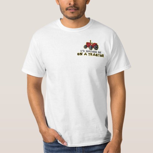 In plaats daarvan op een trekker t-shirt (Voorkant)