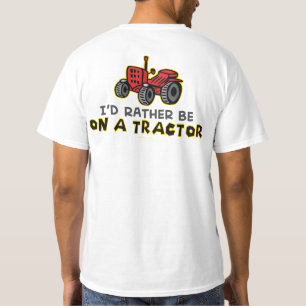 In plaats daarvan op een trekker t-shirt
