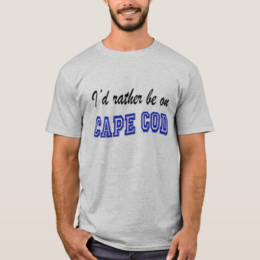 In plaats daarvan op kabeljauw t-shirt (Voorkant)
