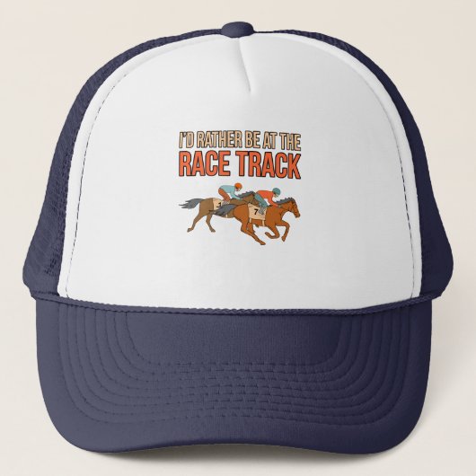 In plaats daarvan op Race Track Horse Racer Trucker Pet (Voorkant)