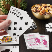 In plaats daarvan spelen - roze stekelstaart-hocke pokerkaarten (Insitu)