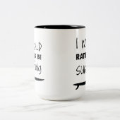 In plaats daarvan surfen op koffie-Mok Tweekleurige Koffiemok (Center)